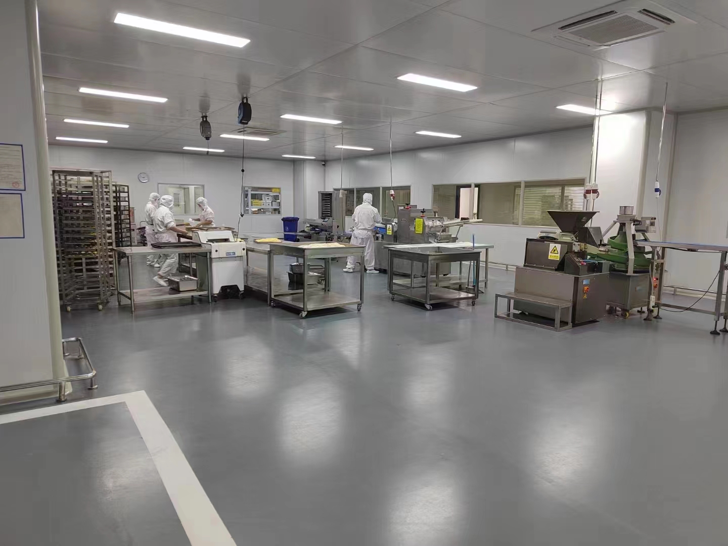無菌車間流水線，确認食品安全